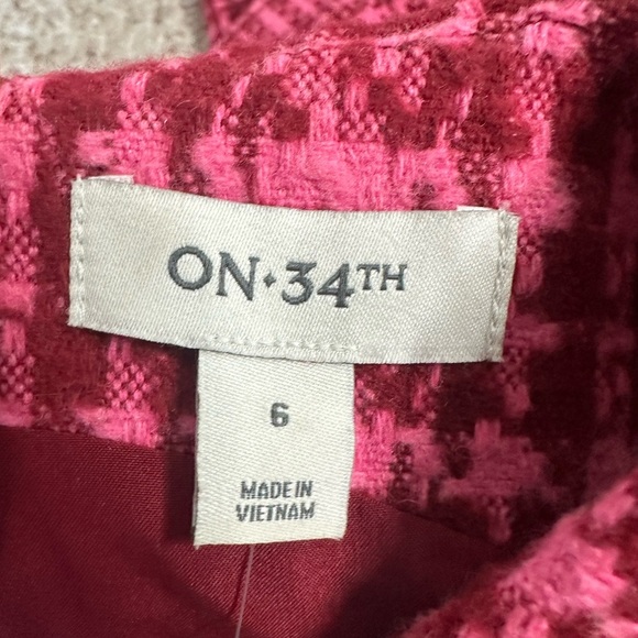 On 34th Women's Tweed Mini Sheath Dress size 6 new with tag - Picture 3 of 11